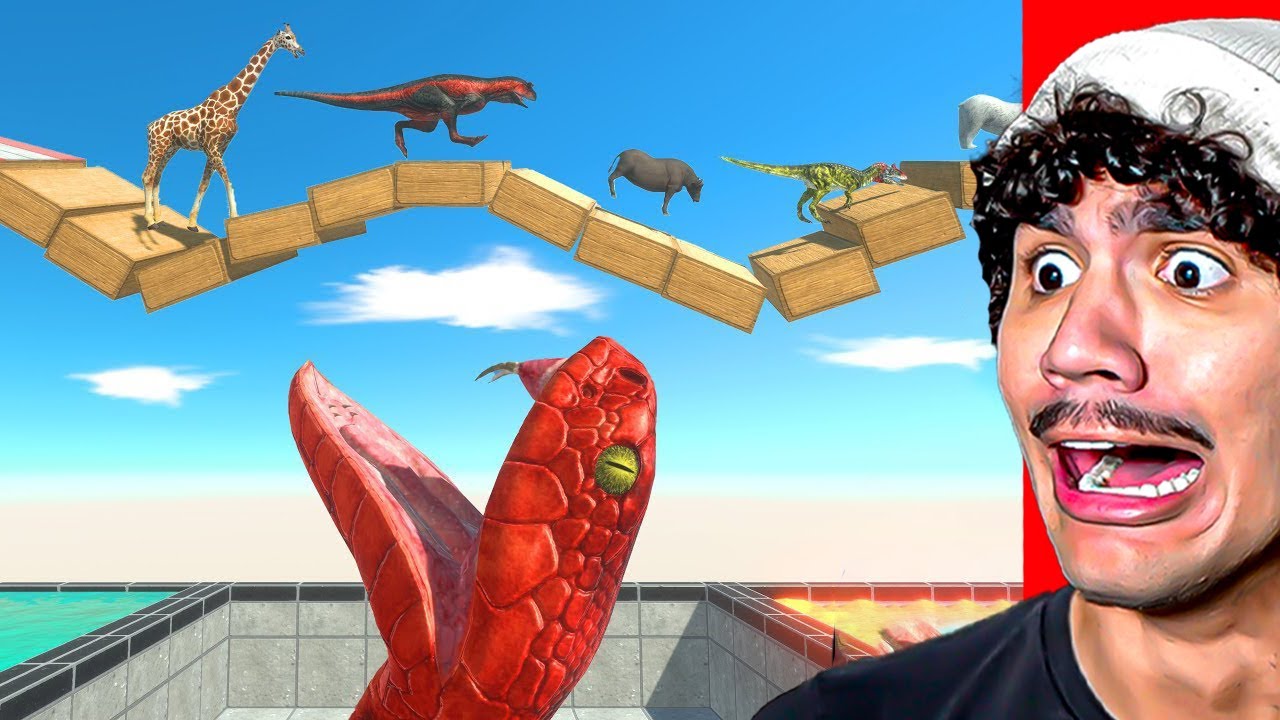 Reagindo à PONTE da COBRA GIGANTE!!