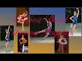 Oksana Baiul skates Paquita (with a small ballet video in the corner)