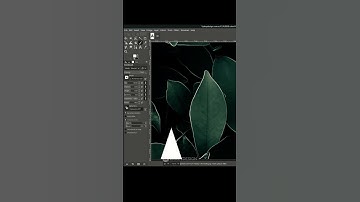 Leaf Typography in GIMP #shorts #gimptutorial