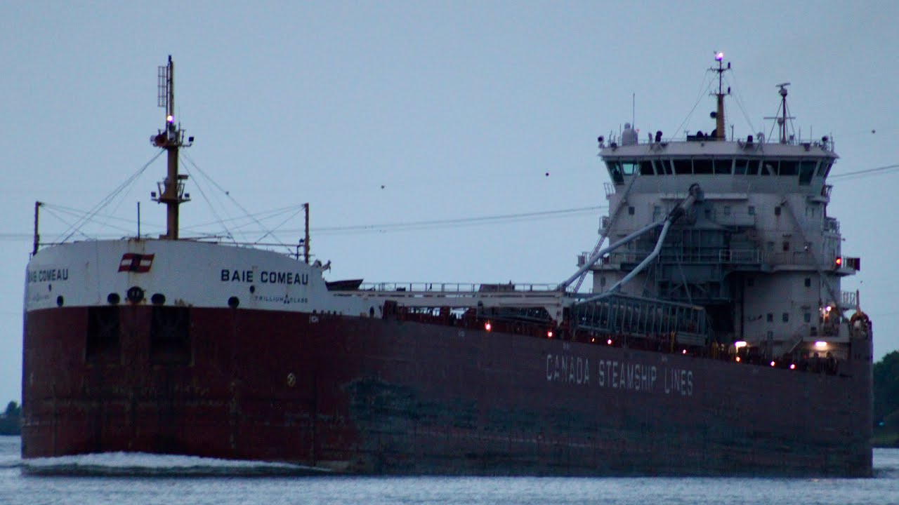 Baie Comeau Freighter Salute YouTube