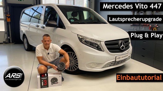 Burmester Subwoofer im Mercedes-Benz Vito W447 mit Audio 40, DSP Verstärker  und Lautsprechersystem 