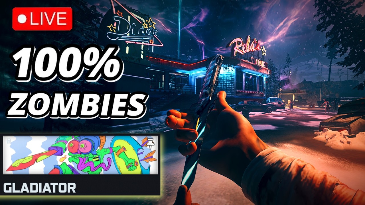 🔴LIVE 🔸100% Zombies!! 👀 Final Challenge Reach Round 20 With Meele Only 🗡️ | Black Ops 7 Zombies🧟