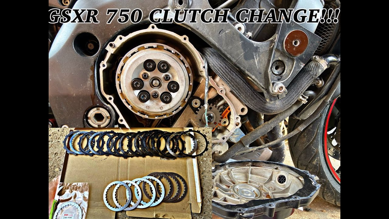 SUZUKI GSXR 750 CLUTCH CHANGE !!!! (MUST WATCH) YouTube