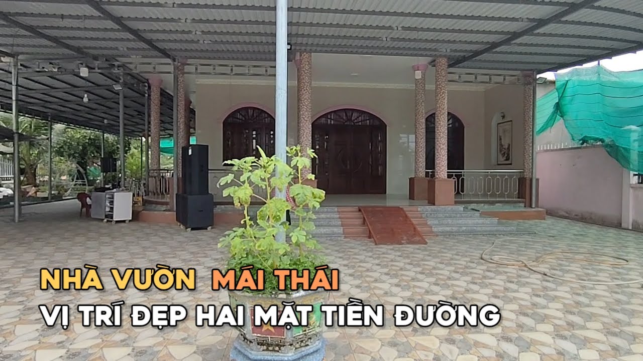 Ms 0651 Nhà vườn mái thái hoàn công 1000 m full thổ cư góc hai mặt tiền ở Tân An Long An 