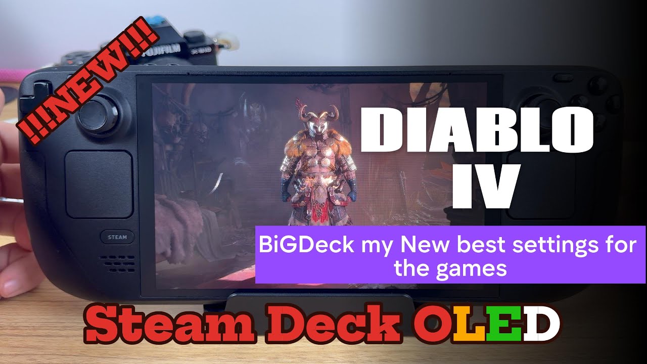 Diablo 4 Steam Deck OLED Gameplay - Best Settings for Stunning Visuals (Battle.net Launcher)