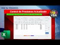 VBA Excel Control de Prestamos Version Actualizada