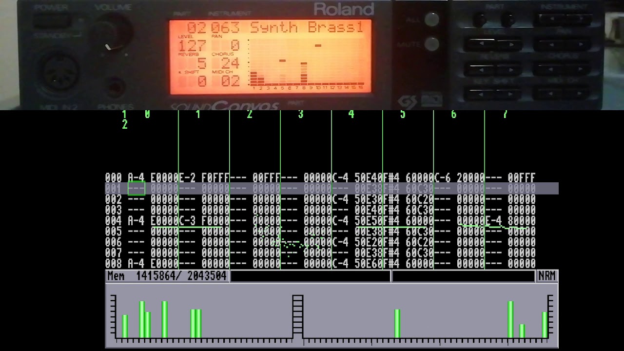 Fly Over the Sea (Amiga 500 + Sound Canvas) 1993