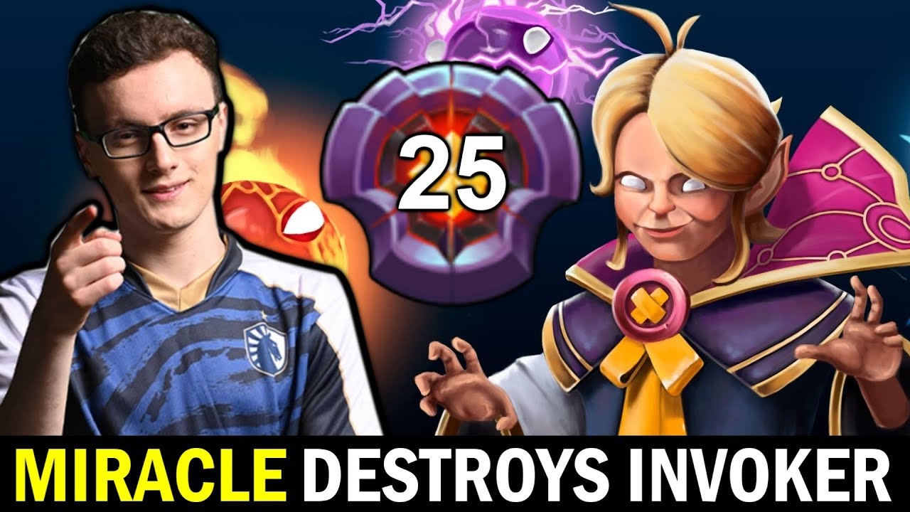 MIRACLE 0 Death Boss destroys Master Tier Invoker 7.23 Dota 2