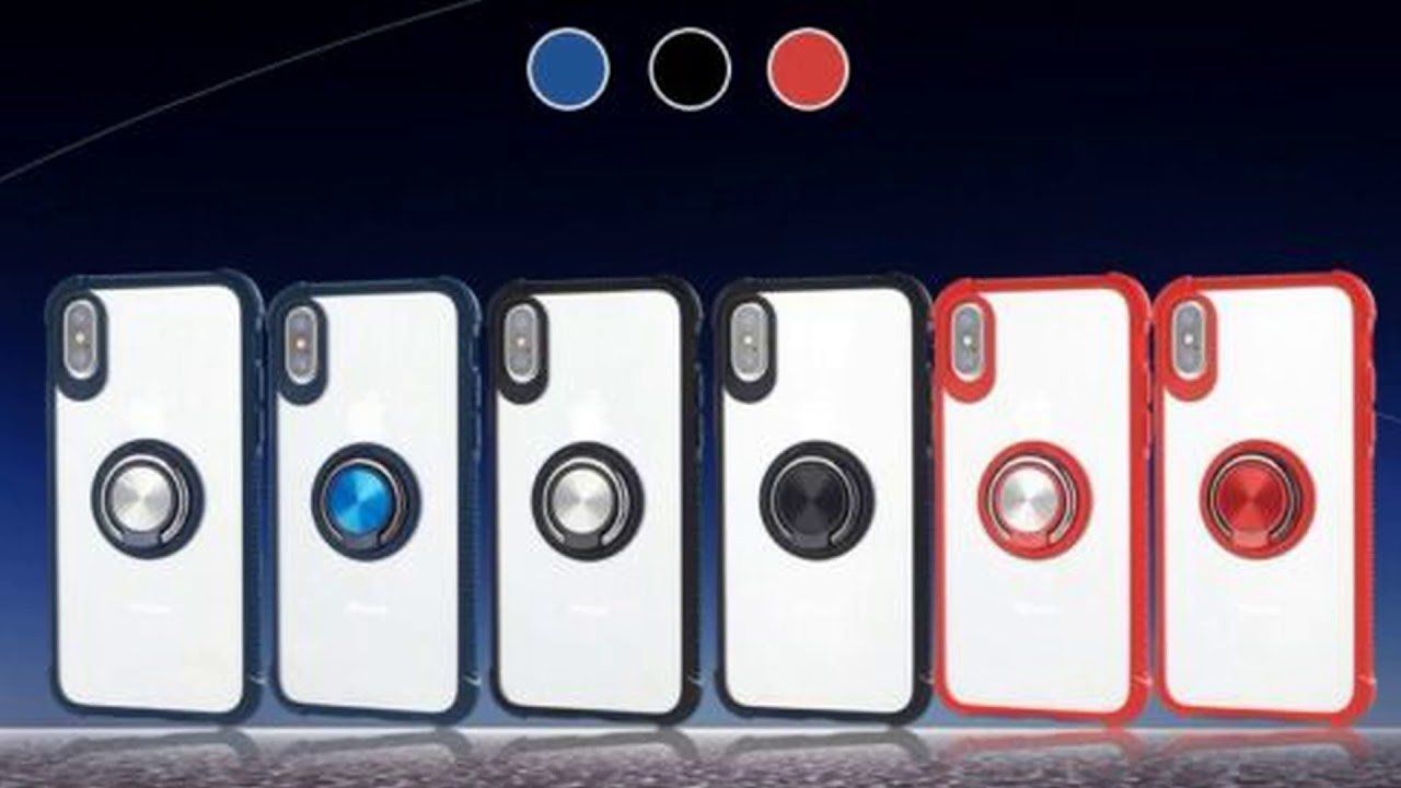 For iPhone 11 11Pro MAX Case Shockproof TPU Finger Ring Stand Clear Back Cover