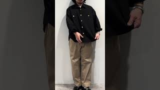 着用サイズ参考162cm / SIZE ①着用SOLOTEX®︎ 『黒ブレ』 SHIRTS JACKETPAST005-β
