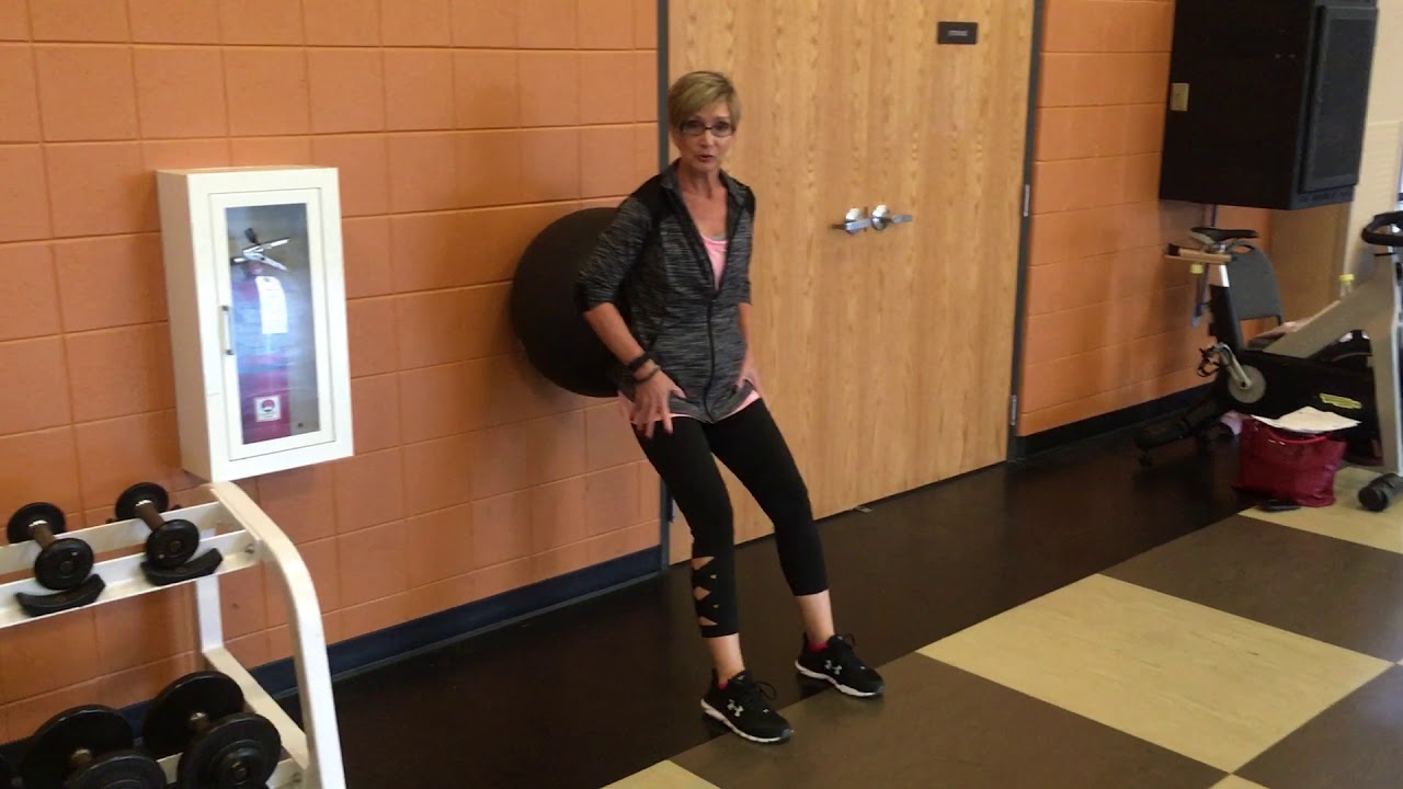 Stability Ball Wall Squat - YouTube