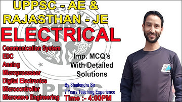 LEC-54 : UPPSC AE-EE /RSEB RRVUNL JE-EE (ELECTRONICS PART)  BY SHAILENDRA SIR