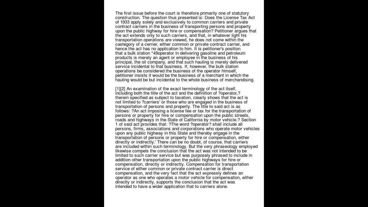 CA SUPREME COURT- Not for hire? You're EXEMPTED from the term 'OPERATOR'!!!