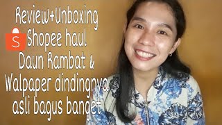 Unboxing+Review Shopee haul FREE ONGKIR 7.7