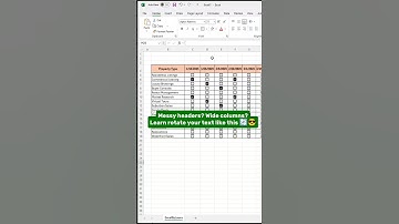 Rotate the text in Excel like a PRO! #excel #exceltips #exceltricks #office #viral #fyp #shorts