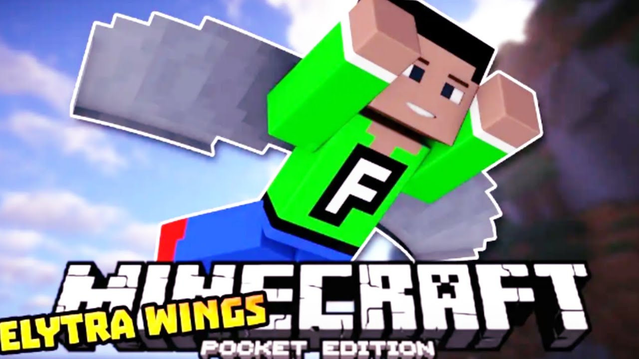 How To Use Elytra In Minecraft Pocket Edition - YouTube