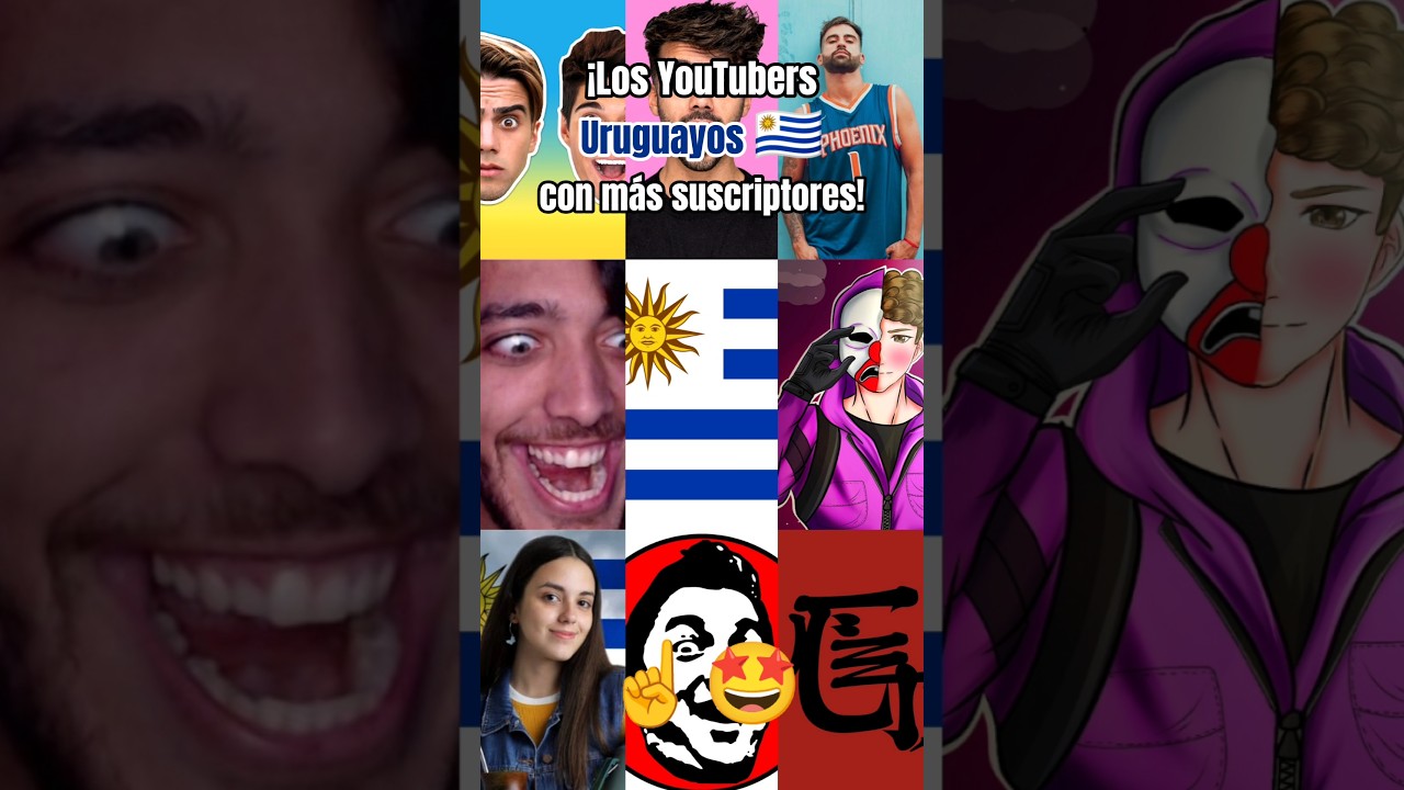 ¡Los YouTubers URUGUAYOS con más SUSCRIPTORES! 😲🤩🇺🇾 