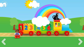 Learning Numbers and Colors with Lego Train 10847  - Duplo World Gameplay