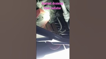 how to find antifreeze drain plug, to draing #coolant.