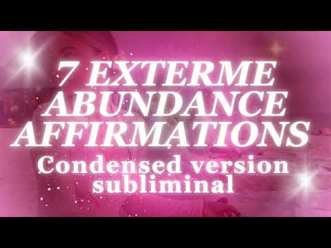 7 EXTREMELY POWERFUL ABUNDANCE AFFIRMATIONS  - CONDENSED VERSION - 1 MILLION REPETITION thumbnail