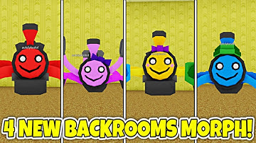 [1.0.0.0 UPDATE] How to get ALL 4 NEW BACKROOM MORPHS! (TRAIN FAMILY) - Roblox