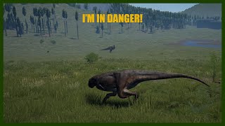 A FRIENDLY REX AND AN AGGRESSIVE CARNO | THE ISLE #gameplay |