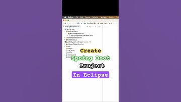 Crear un nuevo proyecto Spring Boot en Eclipse #springboot #eclipseide #javaprogramming