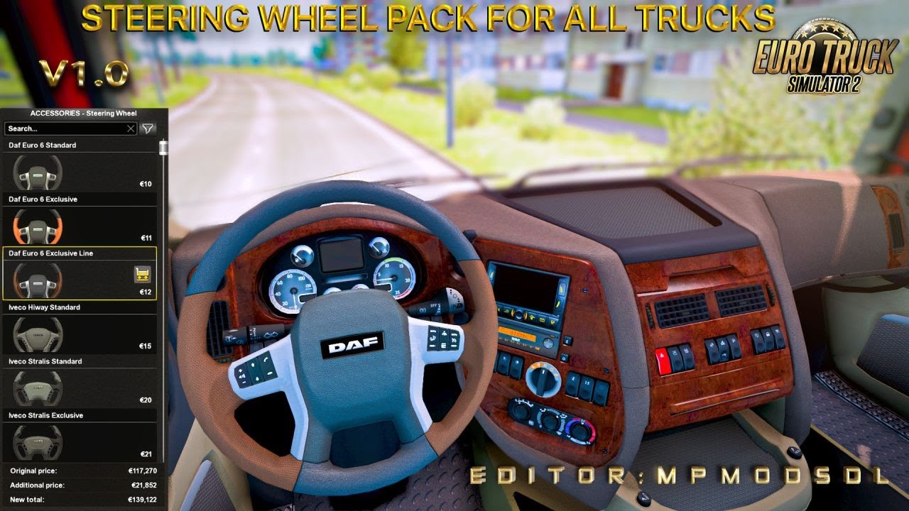 ETS2 Multiplayer mod Steering Wheel Pack v1.0 YouTube
