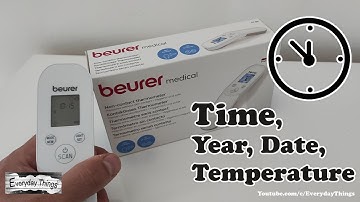 How to set/change the Time, Year, Date, and Temperature measurement unit on Beurer Thermometer