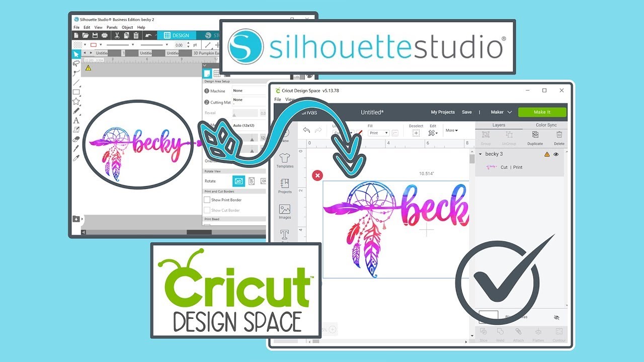 How To Use Silhouette Studio With A Cricut Cutting Machine YouTube