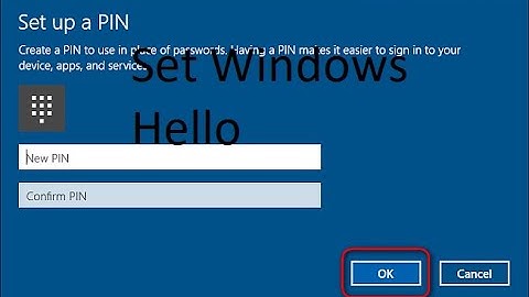 How to Set Windows Hello PIN in Windows 10