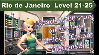 【Airplane Chefs】? Rio de Janeiro : LEVEL 21-25 (Reach 3,500 score on any level)