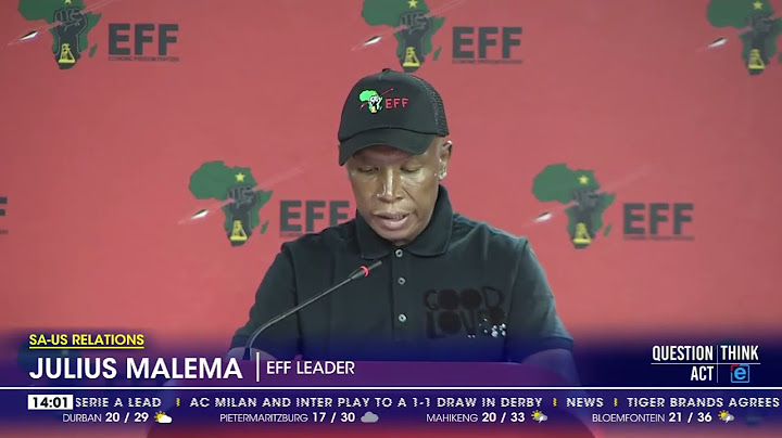SA US Relations   Malema hits back at Trump #news #newsupdate