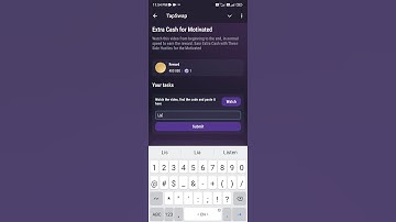 Extra Cash For Motivated TapSwap Video Code | 1 November TapSeap Youtube Video Code