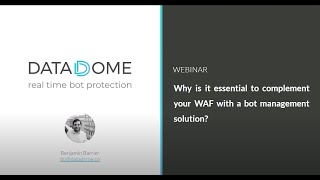 Why is it essential to complement your WAF with a Bot Protection solution?