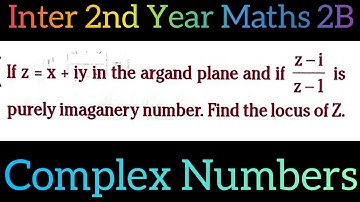 If z=x+iy and z-i/z-1 is purely imaginary number. find the locus of z@maths naresh eclass