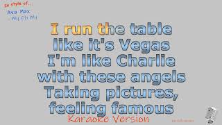 Ava Max - My Oh My - Instrumental And Karaoke