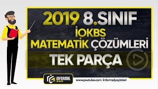 İOKBS 2019 - 8. Sınıf Matematik Soruları ve Çözümleri | Bursluluk Sınavı