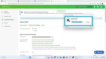 Cisco Meraki Secure Client Setup