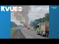 Truck carrying fireworks ignites display on Tennessee highway