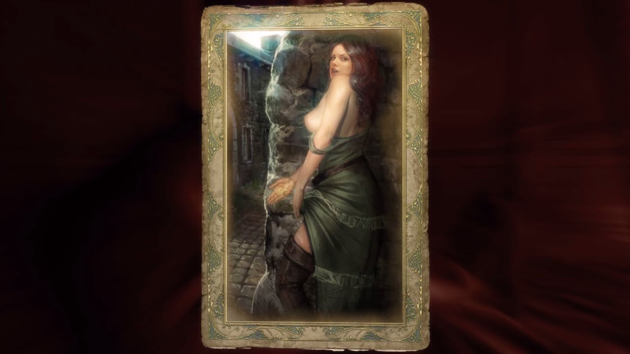 The Witcher Prostitute Romance Card Youtube