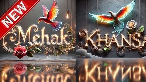 How To Create Multi Colour Translucent  Red Rose 3D Art Name Dp | Ai Image | Bing images Creator |