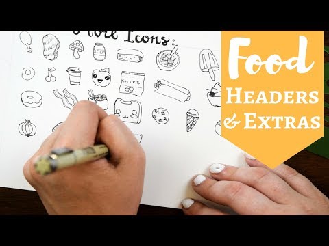 Food Headers and Extras BULLET JOURNAL IDEAS