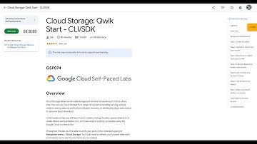 Qwiklabs | Cloud Storage: Qwik Start - CLI/SDK [GSP074]
