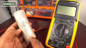How to TEST washing machine CAPACITOR / Condenser using Digital Multimeter DT9205A (CORRECT WAY)