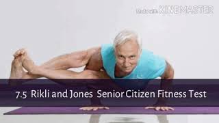 Rikli & Jones senior citizen test 