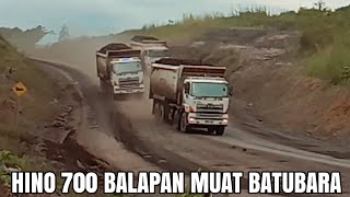 WAKTU BONGKAR MEPET... HINO 700 PROFIA BALAPAN‼️TRUCK HAULING BATUBARA KALIMANTAN SELATAN
