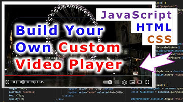 Build Custom Video Player with HTML  CSS  and  JavaScript | Web Development Project + Source Code