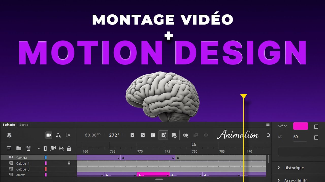 faire votre Montage vidéo avec MOTION DESIGN
