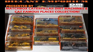 Matchbox Caterpillar Dirt Machines & Famous Places Sets - Complete Collection